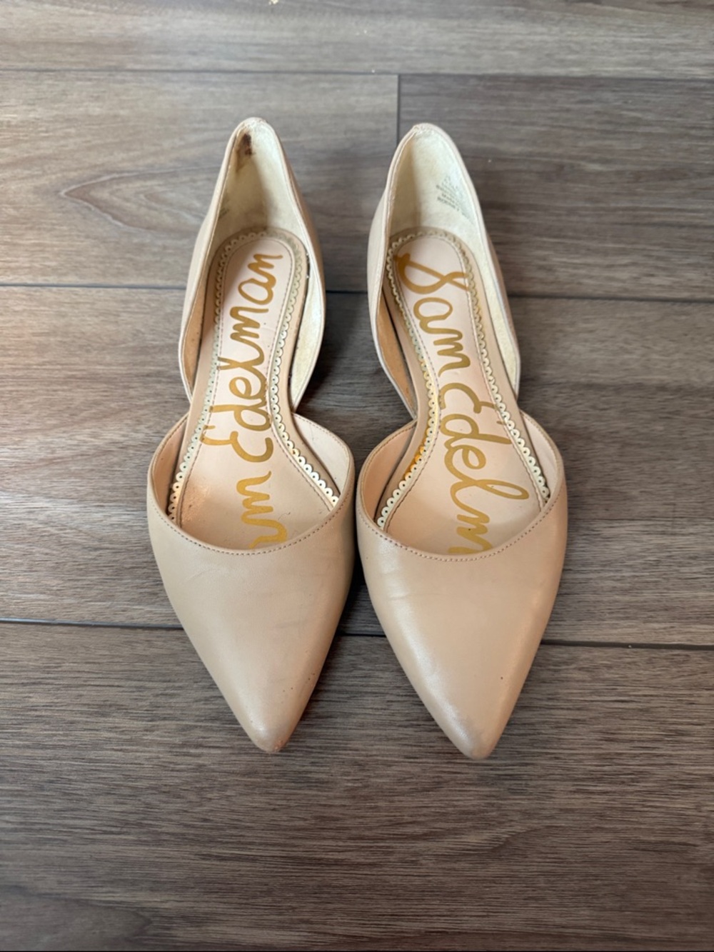Sam Edelman Nude Pointed D'Orsay Flats